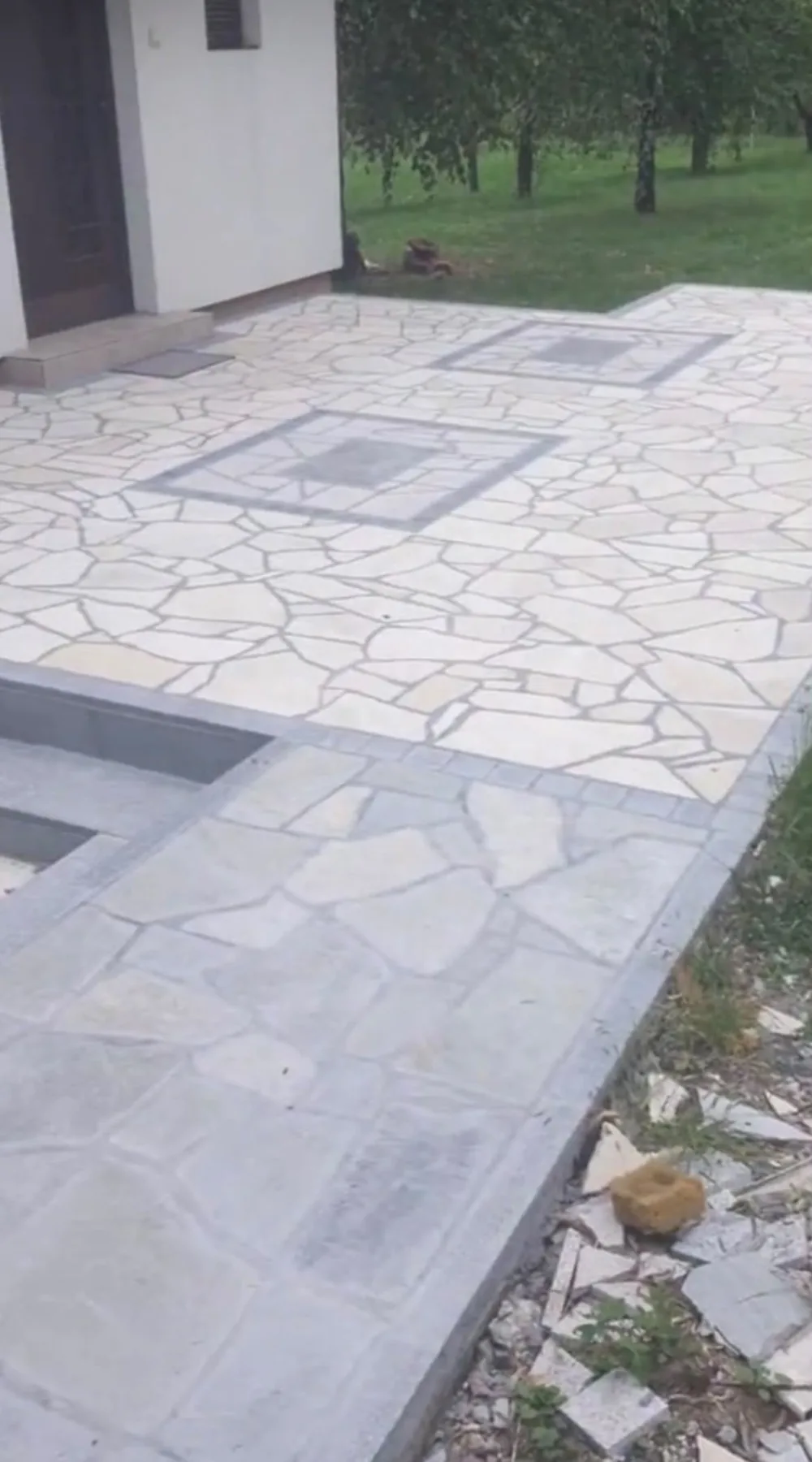 Završena terasa od kamenih ploča Novi Sad